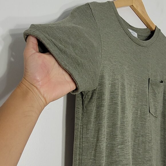 Jessica Simpson Women Green Front Pocket Relaxed Fit Casual T-Shirt Dress Size S - Picture 3 of 10